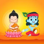 Buddha And Krishna Stickers icon