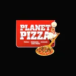 Planet pizza icon