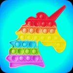 Fidget Pop It Unicorn Toy 3D icon