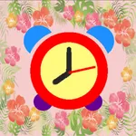 Cute Clock - Flower Garden icon