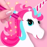 Unicorn 3D - Coloring Games icon