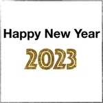 New Year 2023 stickers icon