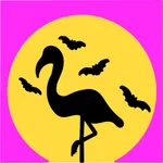 Flamingo Halloween Stickers icon