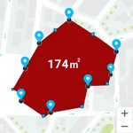 GPS Fields Area measurement icon