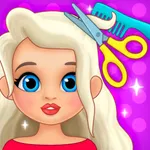 Hair salon, мakeup, dress up icon