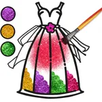 Glitter Dress Drawing Games icon