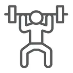 Weight rhythm icon