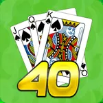 Rummy 40 online - Card game icon