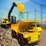 City Construction Excavator 3D icon