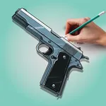 Weapon Drawing Step By Step icon