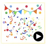 confetti celebrations stickers icon