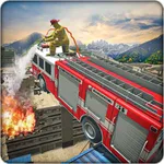 Fire Truck Stunt Racing Games icon