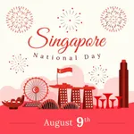 Singapore National Day E-cards icon