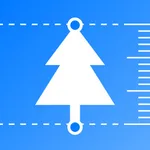 Measure height with camera. icon