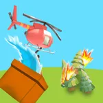 Fire Helicopter 3D icon