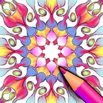 Color Surreal Mandala Coloring icon