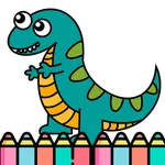 dinosaur Coloring Book Glitter icon