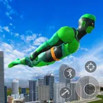 Super flying hero: Crime city icon