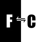 celsius to fahrenheit c to f icon