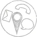 renrakuSuru - contact with GPS icon