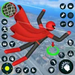 Stickman Rope Hero Spider Game icon