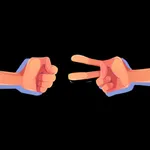 rock paper scissors app game icon