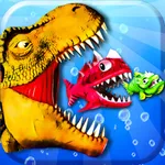 Fish merge and grow icon