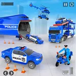 Police Car Transporter Game 3D icon