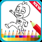 PJ Hereos Coloring dream house icon