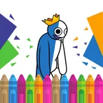 Magic Rainbow coloring House icon