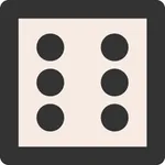 pastel dice icon