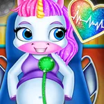 Pregnant Unicorn Mom Care icon