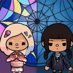 Wednesday Toca Outfit Ideas HD icon