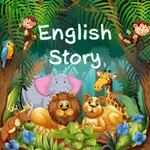 English story with real voice icon