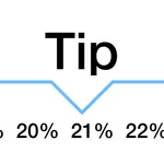 Tip calculator 'Tipping made easy' icon