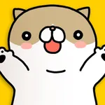 Tickling cat icon