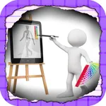 Kids Drawing and Coloring Book Free icon
