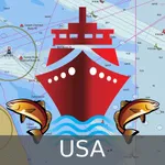 Marine Navigation - Lake Depth Maps - USA - Offline Gps Nautical Charts for Fishing, Sailing and Boating icon