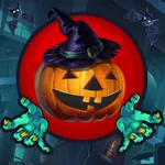 Crazy bubbles Halloween icon