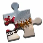 Santa and the Reindeers Puzzle icon