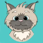 Fluffy Cat sticker collection icon