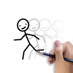 Stickman: draw animation icon