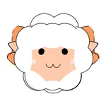 Sheep ball sticker icon
