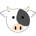 cow ball sticker icon