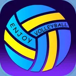 Enjoy volleyball icon