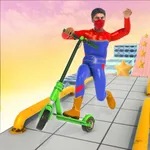 Super Hero Scooter Racing 3D icon