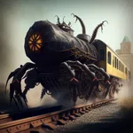 Scary Spider Train Rails Dark icon