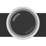 Pitch-dark camera icon