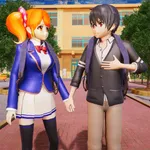 Anime Girl School Life Sim icon