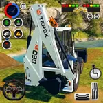 JCB Snow Excavator Game 3D icon